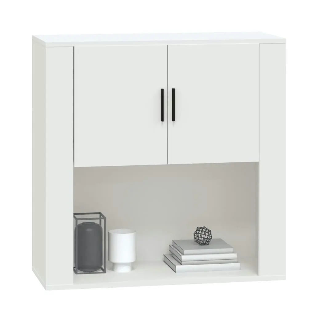 Wall Cabinet White 80x33x80 cm Engineered Wood 816584