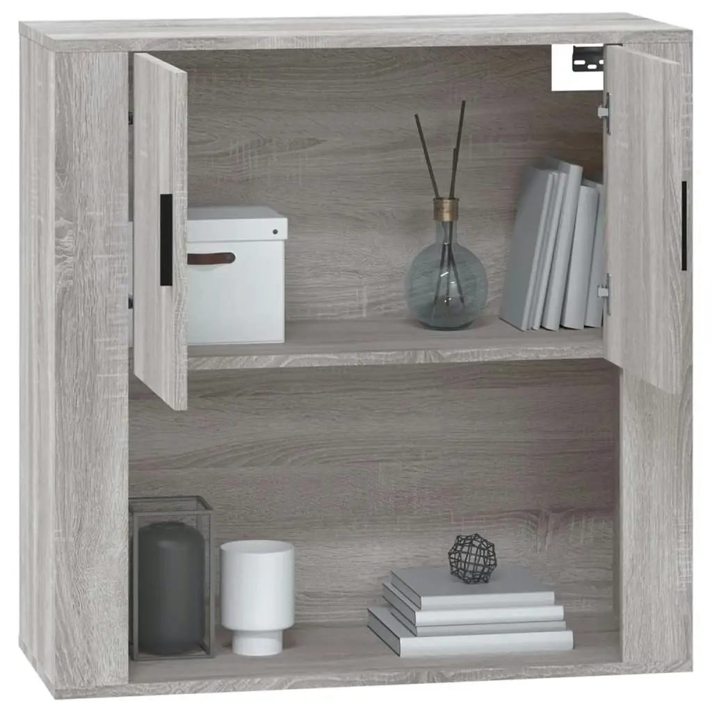 Wall Cabinet Grey Sonoma 80x33x80 cm Engineered Wood 816590