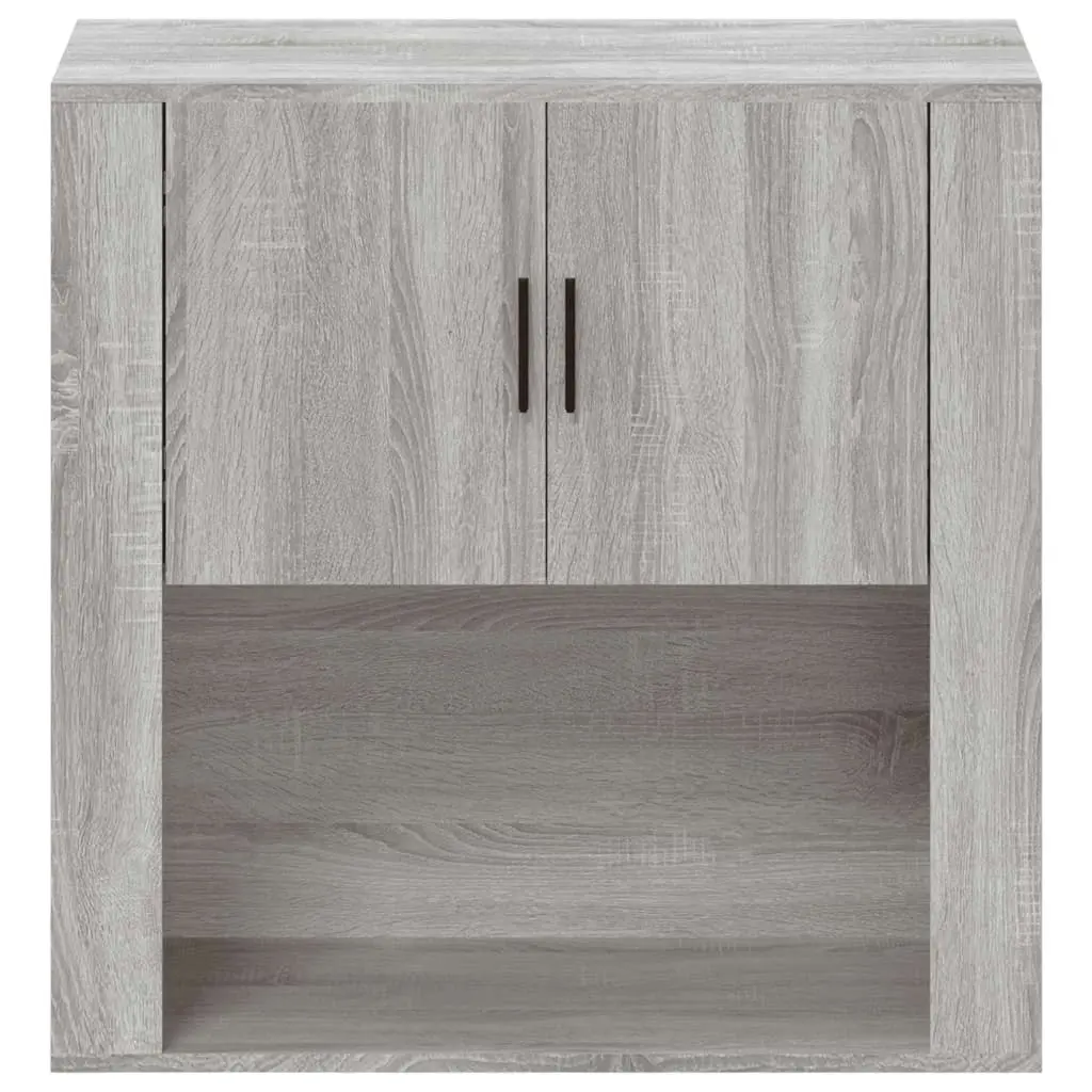 Wall Cabinet Grey Sonoma 80x33x80 cm Engineered Wood 816590