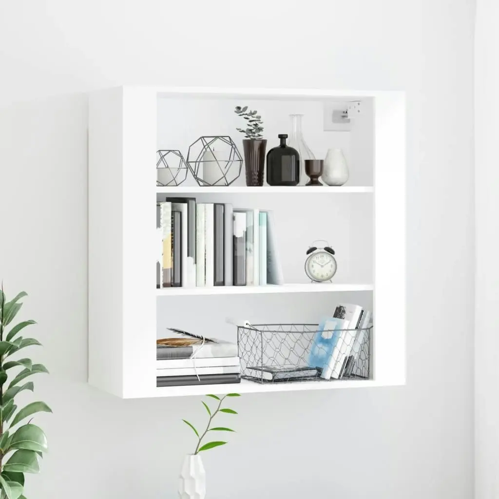 Wall Cabinet White 80x33x80 cm Engineered Wood 816592