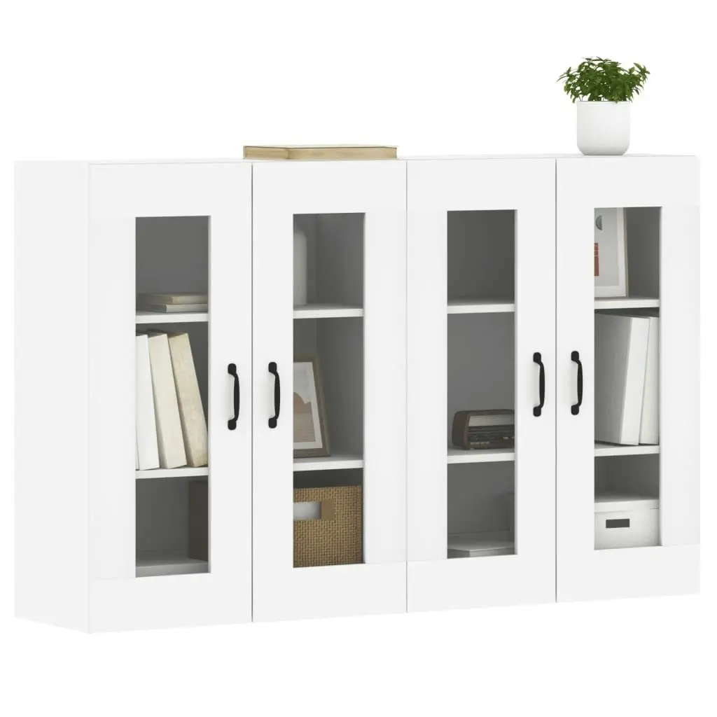 Wall Mounted Cabinets 2 pcs White Engineered Wood 3197905