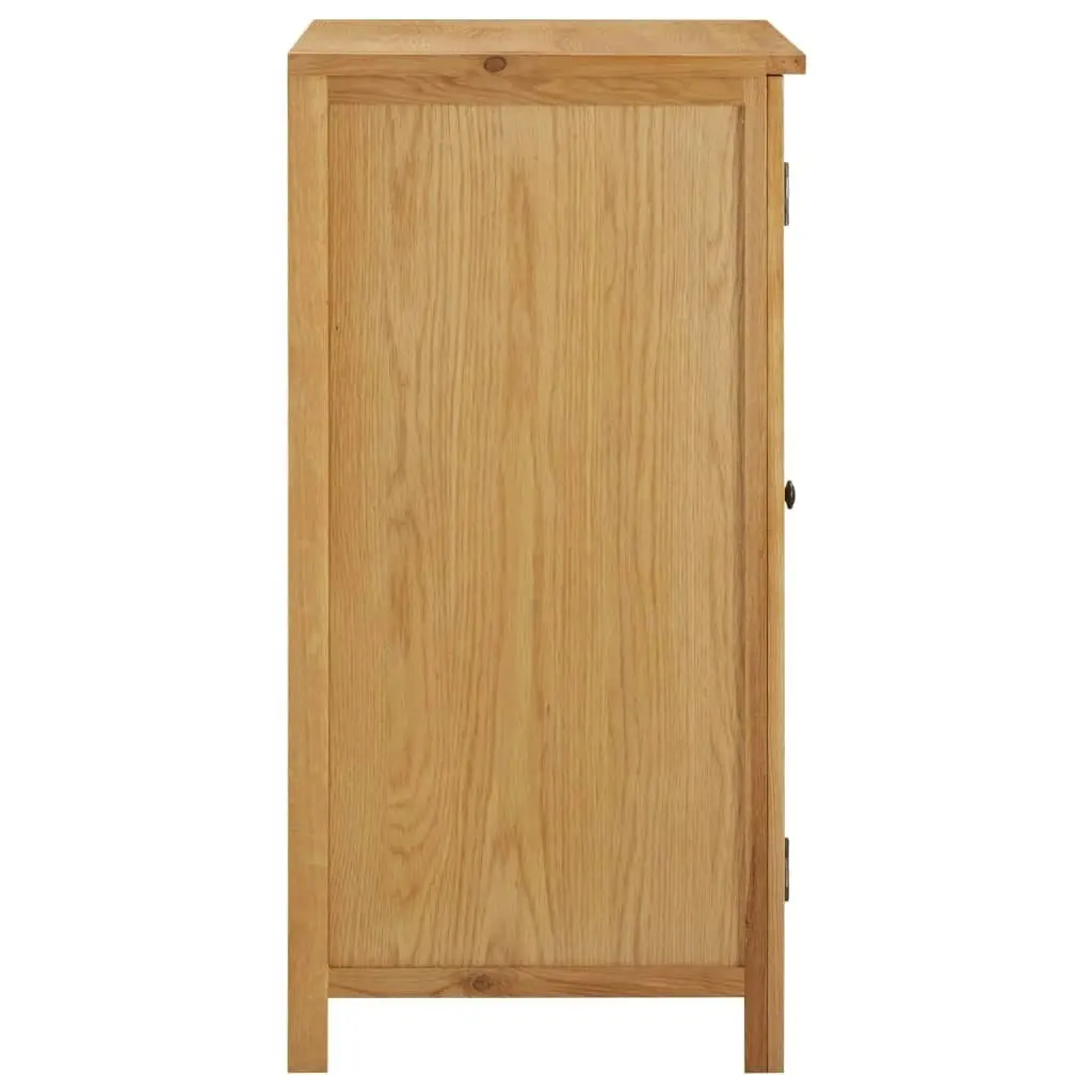 Wardrobe 76x52x105 cm Solid Oak Wood 289199