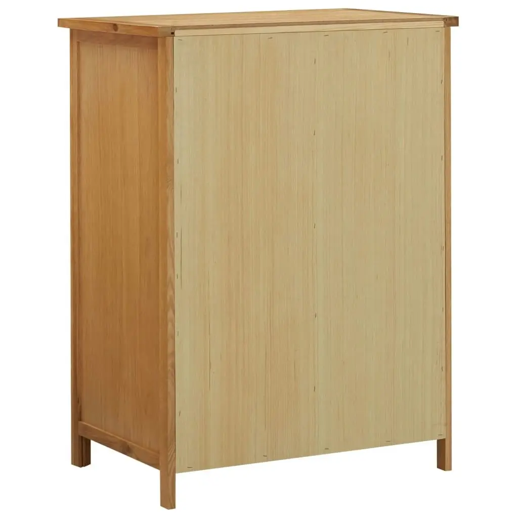 Wardrobe 76x52x105 cm Solid Oak Wood 289199