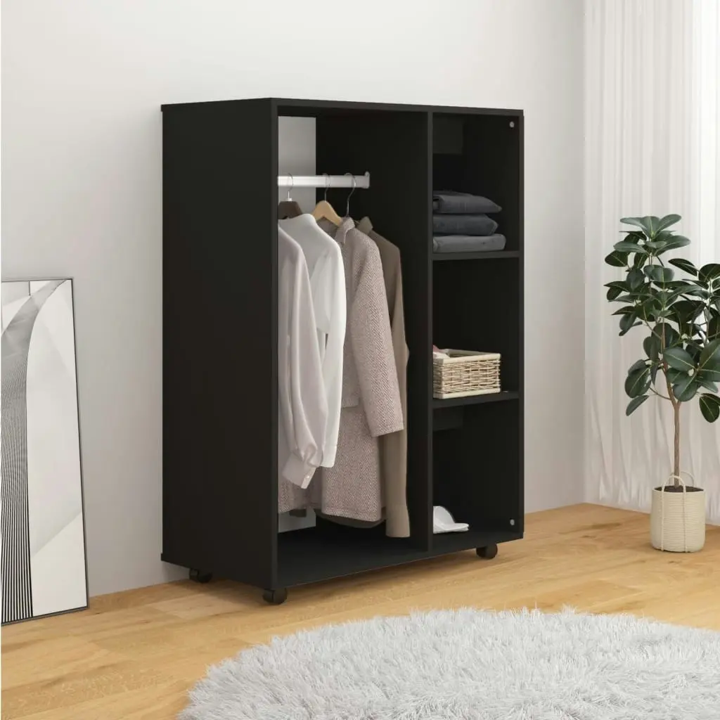 Wardrobe Black 80x40x110 cm Engineered Wood 808514