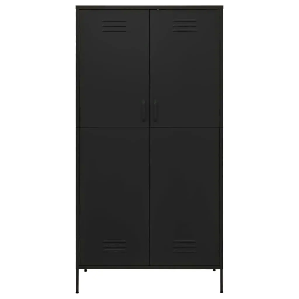 Wardrobe Black 90x50x180 cm Steel 336250