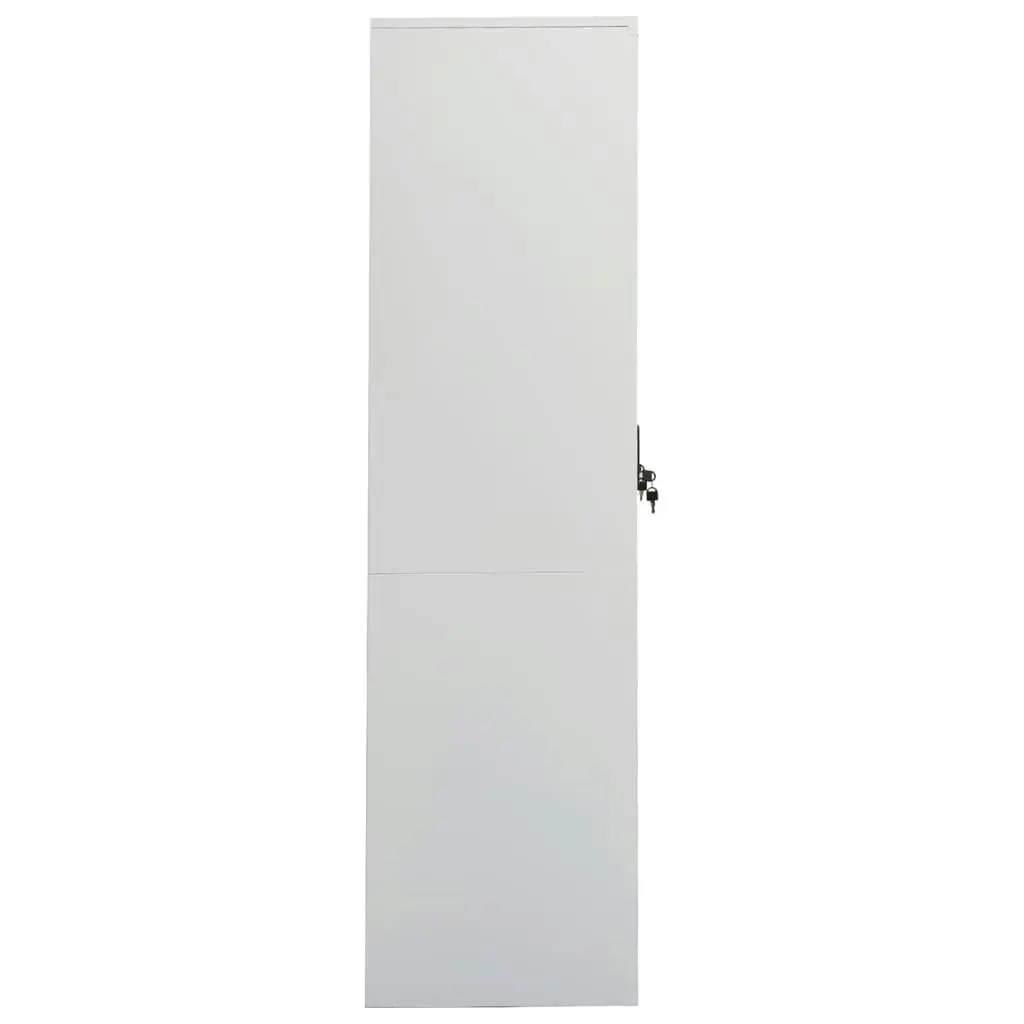 Wardrobe Light Grey 80x50x180 cm Steel 335967