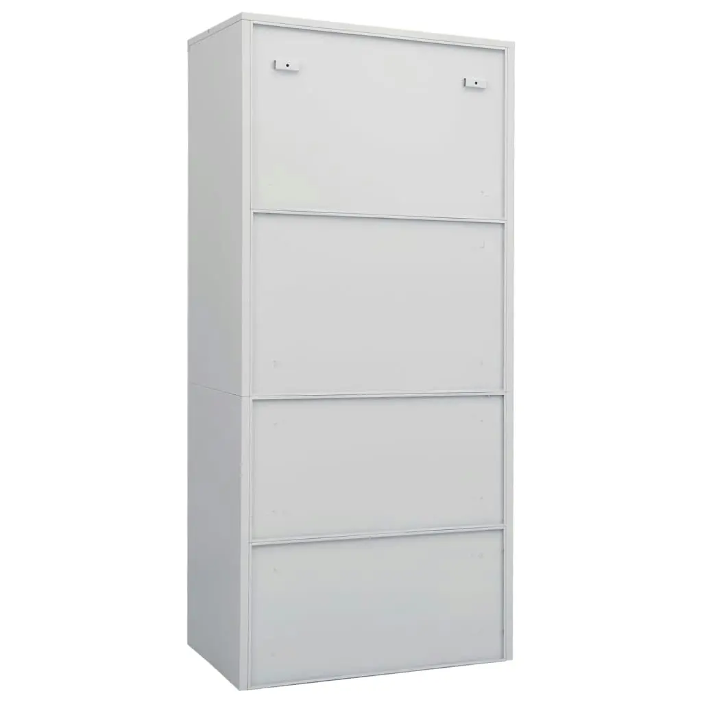 Wardrobe Light Grey 80x50x180 cm Steel 335967