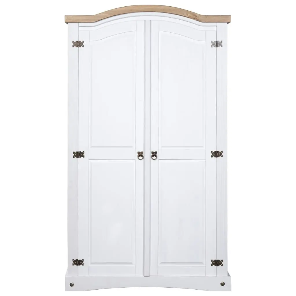 Wardrobe Mexican Pine Corona Range 2 Doors White 282620