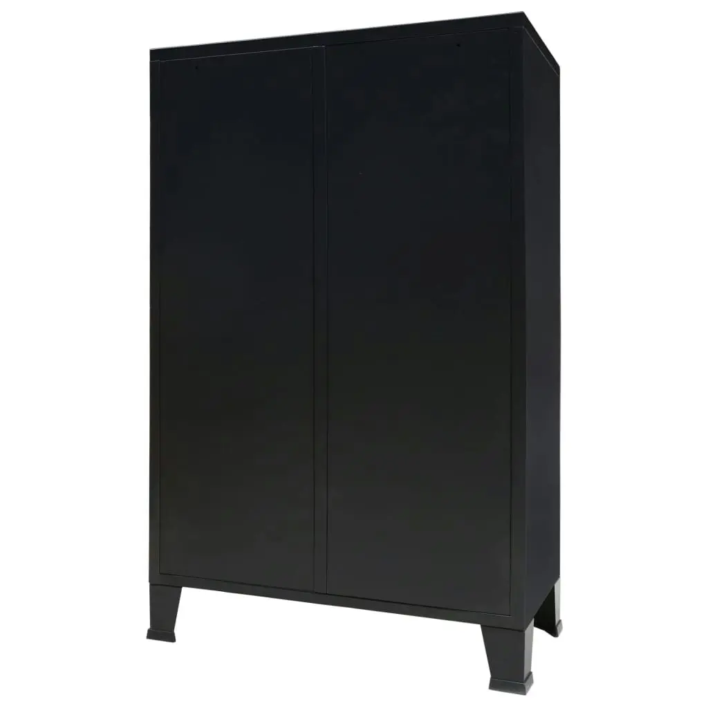 Wardrobe Metal Industrial Style 67x35x107 cm Black 245960