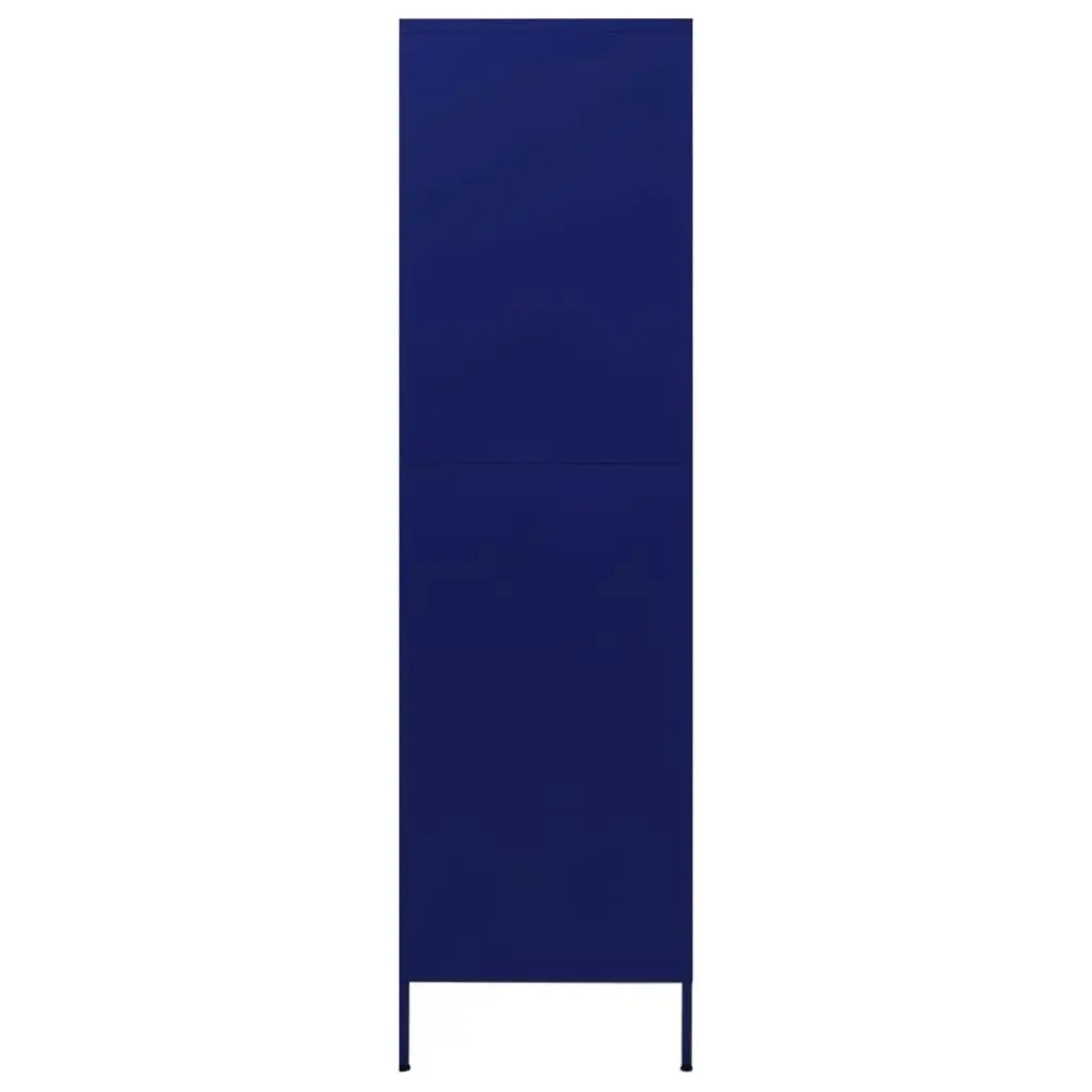 Wardrobe Navy Blue 90x50x180 cm Steel 336244