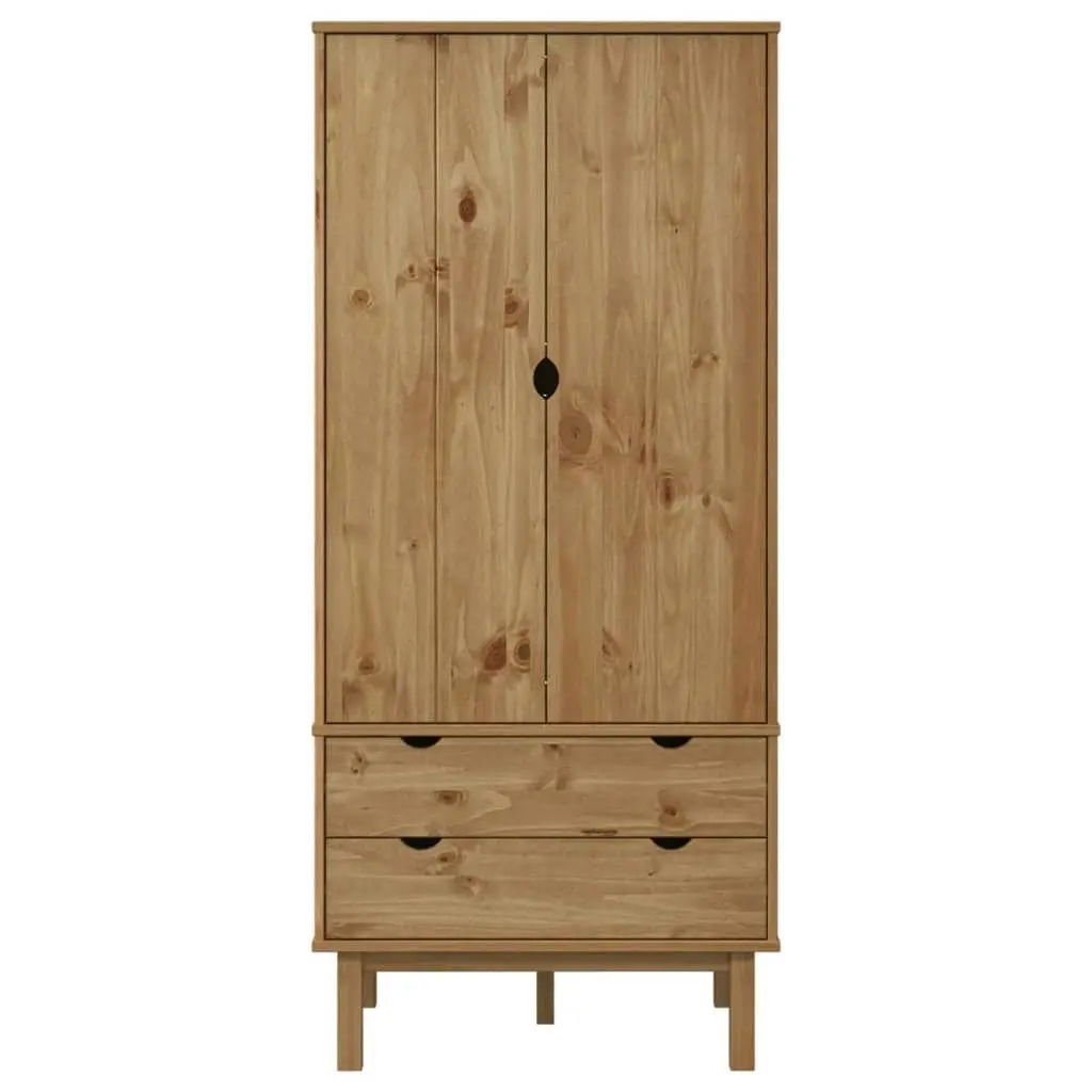 Wardrobe OTTA 76.5x53x172 cm Solid Wood Pine 348588