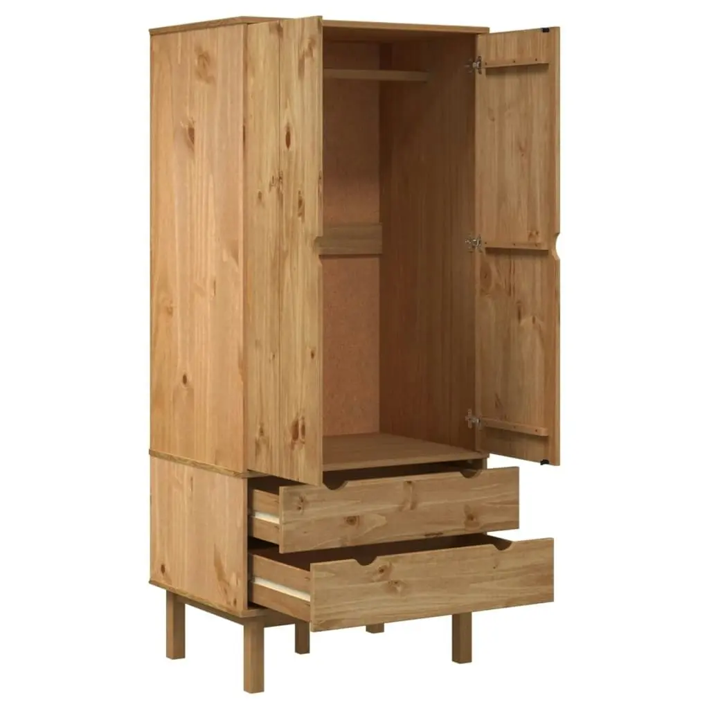 Wardrobe OTTA 76.5x53x172 cm Solid Wood Pine 348588