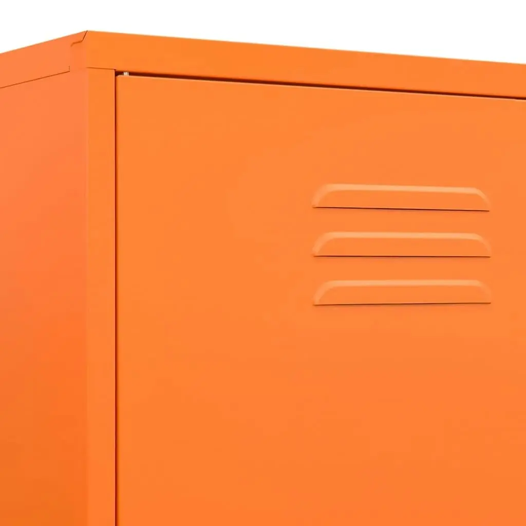 Wardrobe Orange 90x50x180 cm Steel 336246