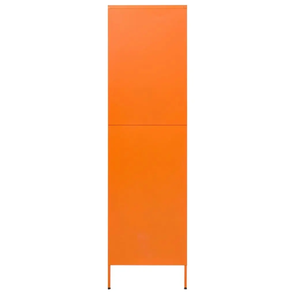 Wardrobe Orange 90x50x180 cm Steel 336246