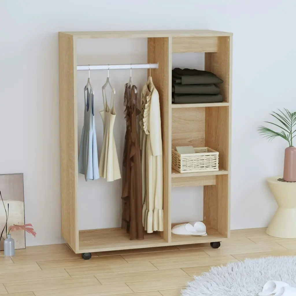 Wardrobe Sonoma Oak 80x40x110 cm Engineered Wood 808516