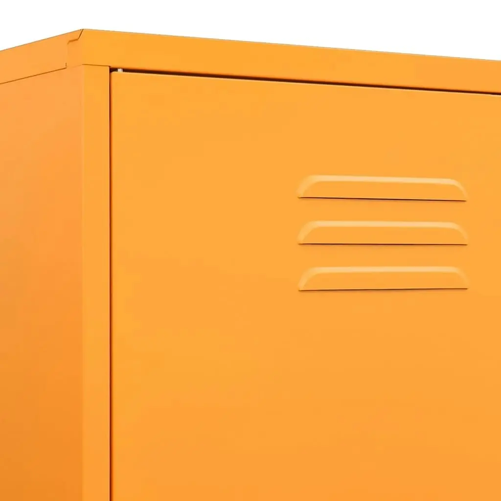 Wardrobe Mustard Yellow 90x50x180 cm Steel 336245