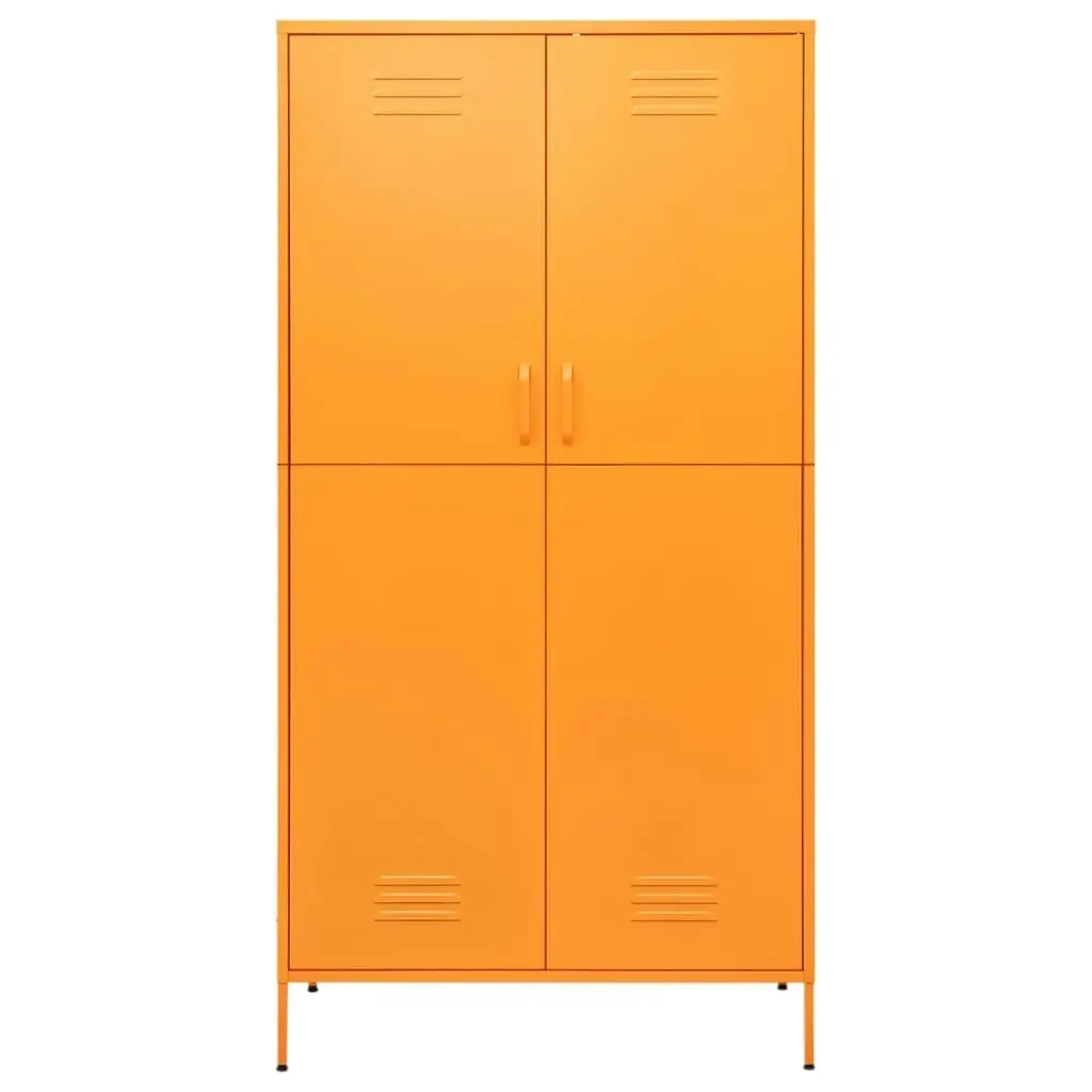 Wardrobe Mustard Yellow 90x50x180 cm Steel 336245