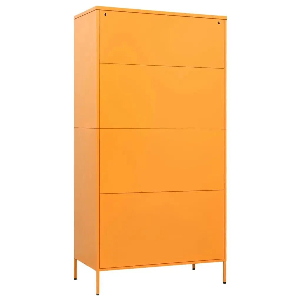 Wardrobe Mustard Yellow 90x50x180 cm Steel 336245