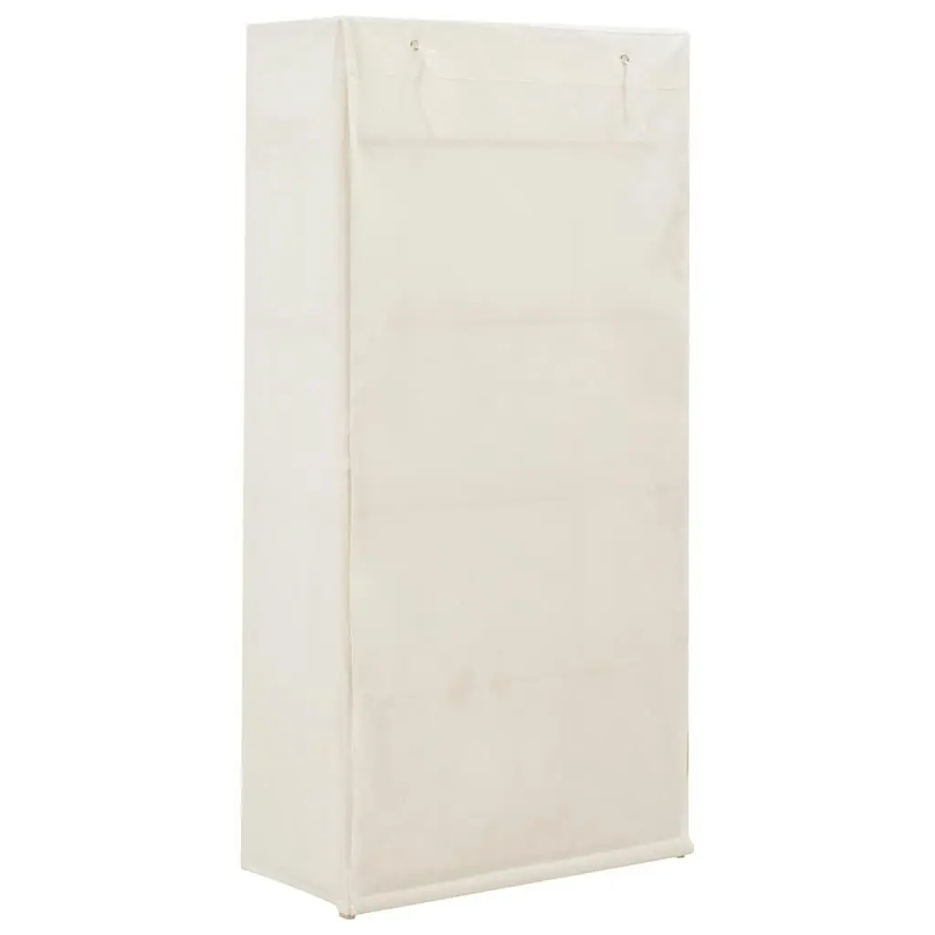 Wardrobe White 79x40x170 cm Fabric 248190