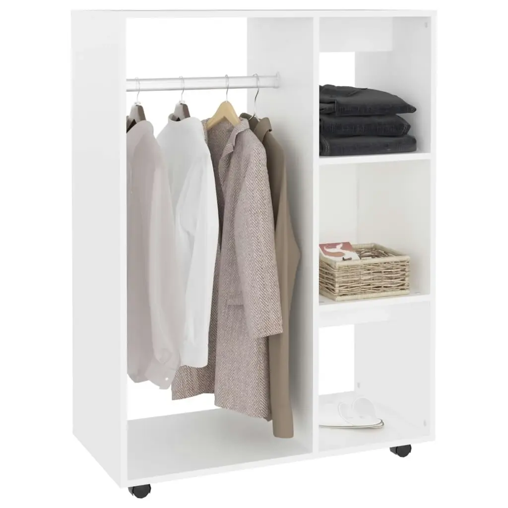 Wardrobe White 80x40x110 cm Engineered Wood 808513