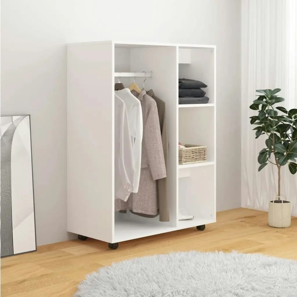 Wardrobe White 80x40x110 cm Engineered Wood 808513