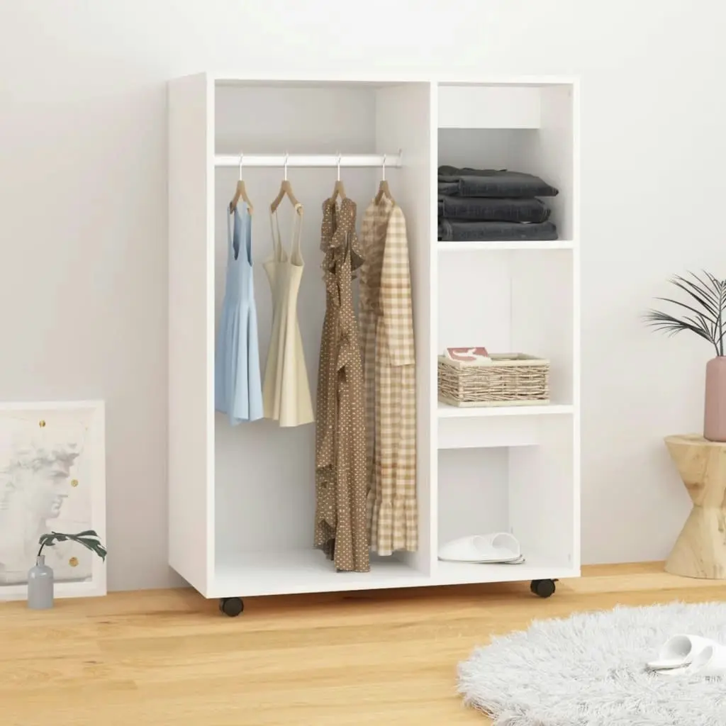 Wardrobe White 80x40x110 cm Engineered Wood 808513