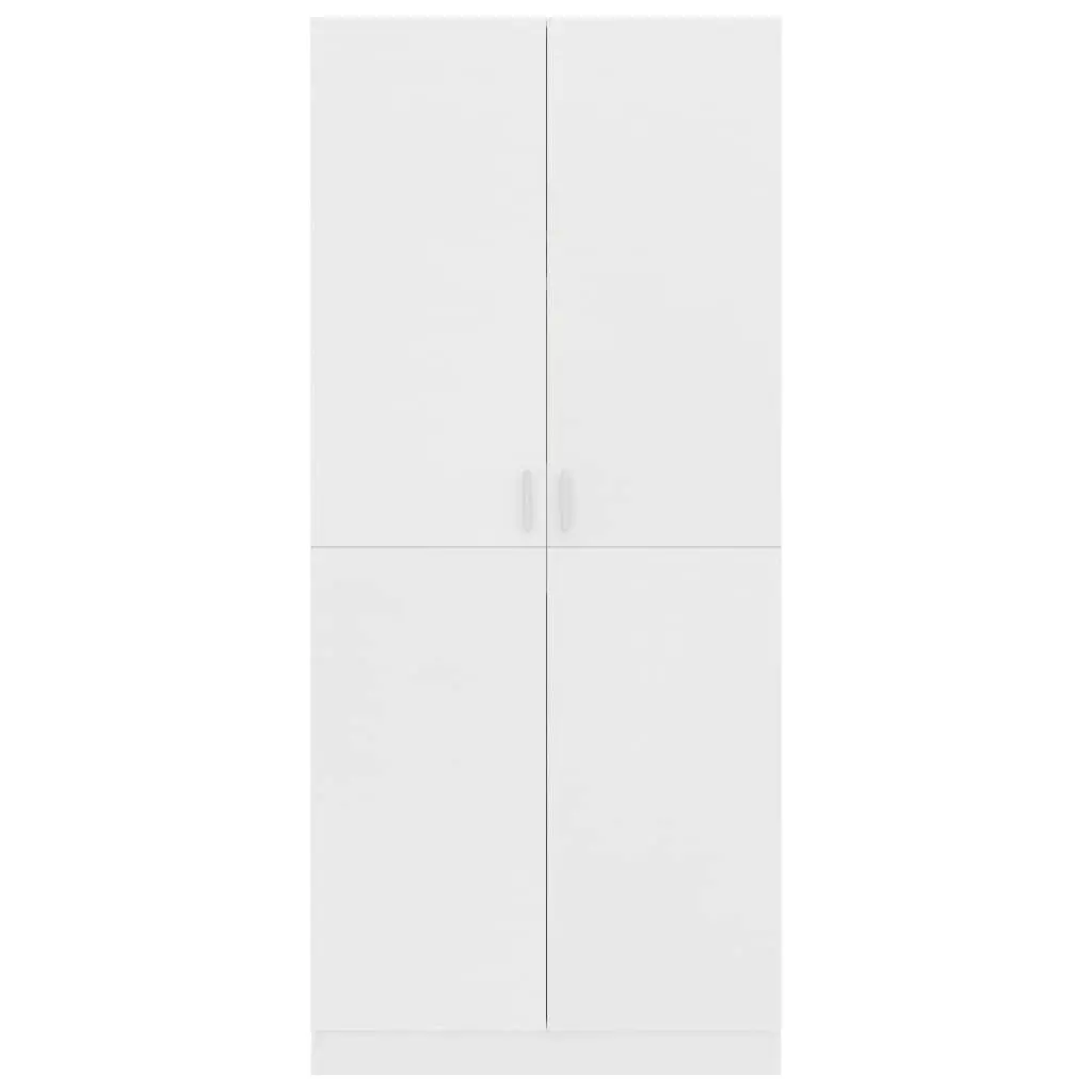 Wardrobe White 80x52x180 cm Engineered Wood 800621