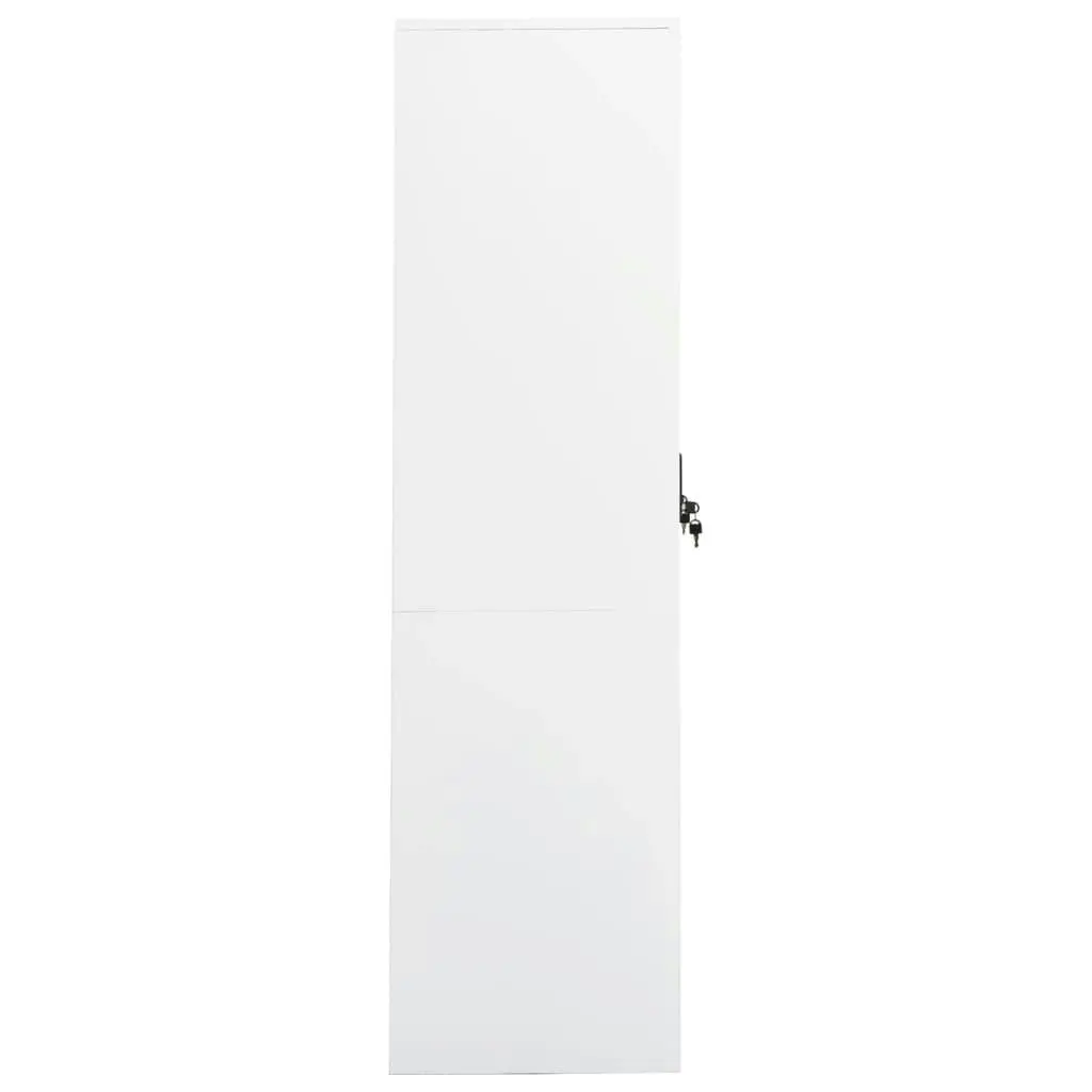 Wardrobe White 80x50x180 cm Steel 335966