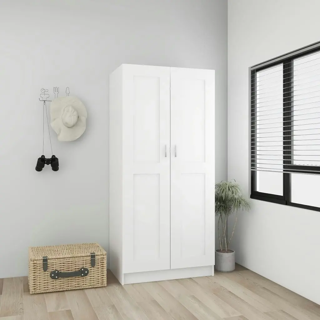 Wardrobe White 82.5x51.5x180 cm Engineered Wood 803434