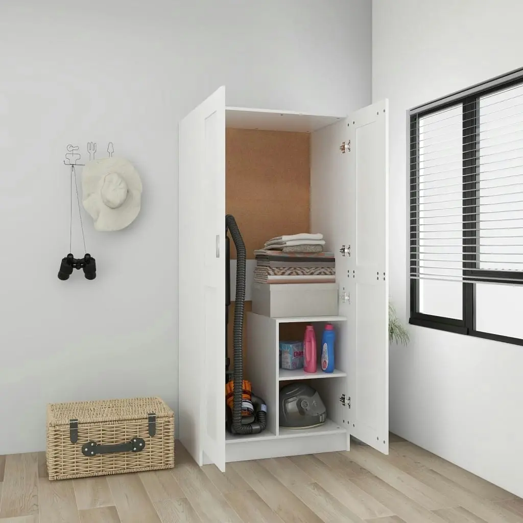 Wardrobe White 82.5x51.5x180 cm Engineered Wood 803434