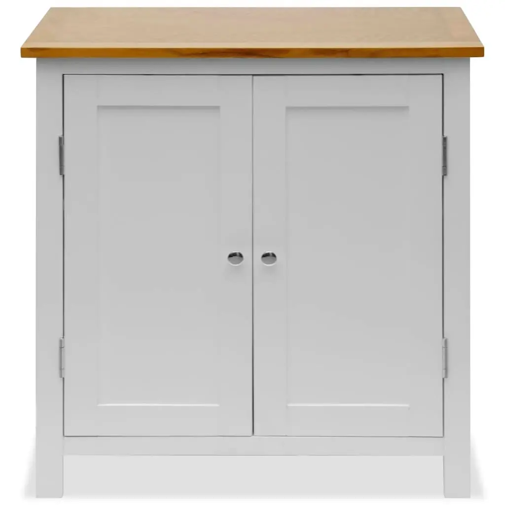 Cupboard 70x35x75 cm Solid Oak Wood 247050