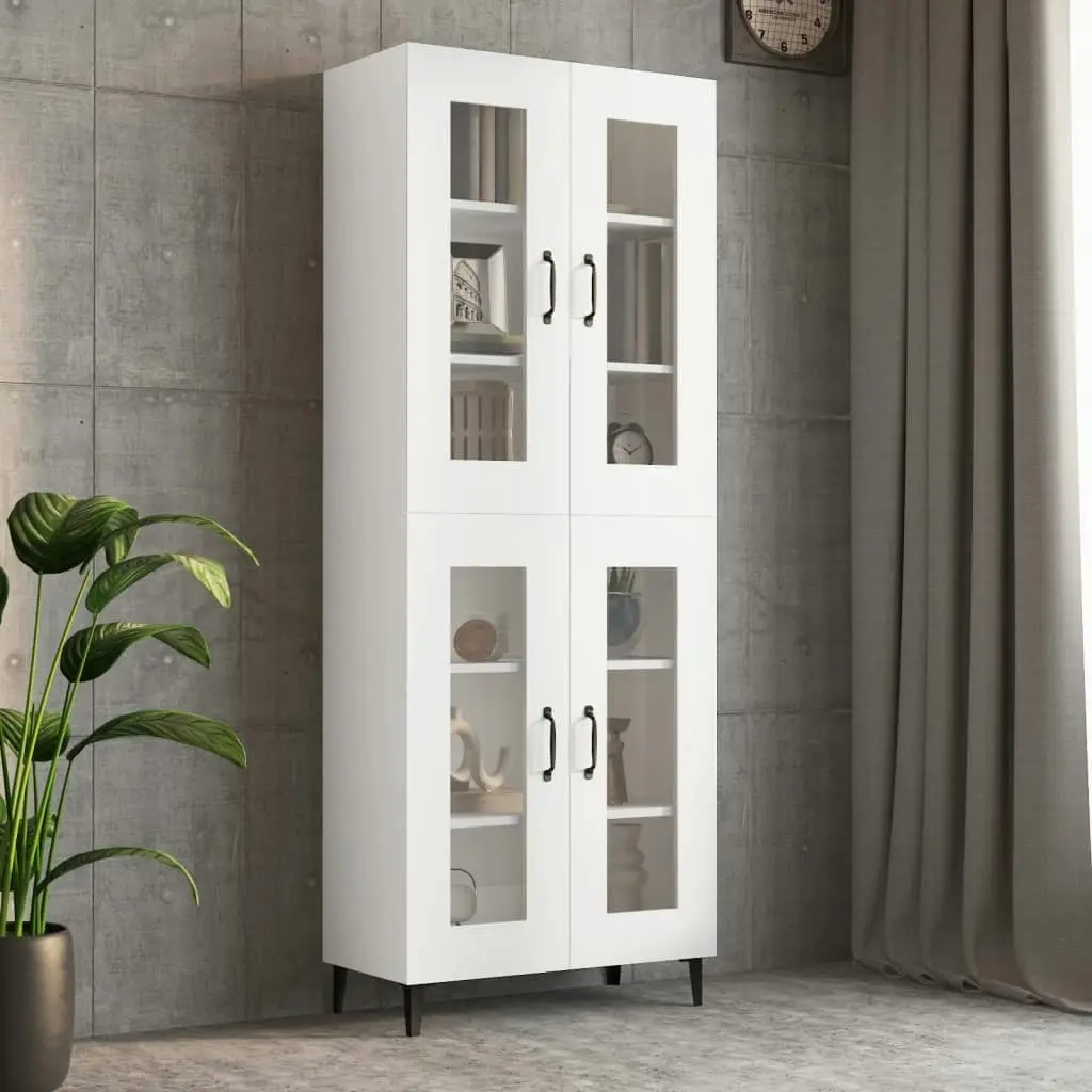 Hanging Wall Cabinet White 69.5x34x90 cm 812285