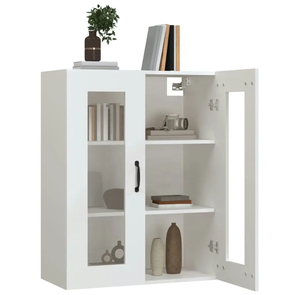 Hanging Wall Cabinet White 69.5x34x90 cm 812285