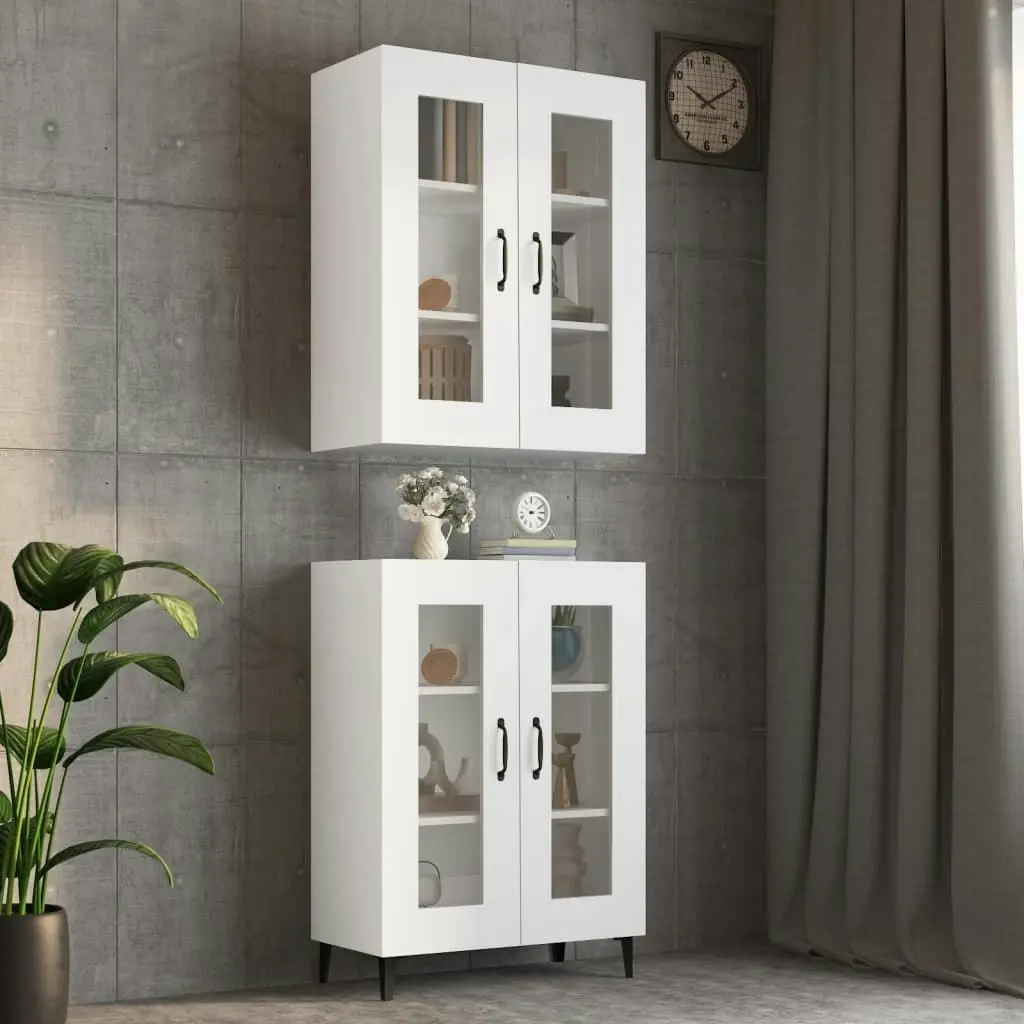 Hanging Wall Cabinet White 69.5x34x90 cm 812285