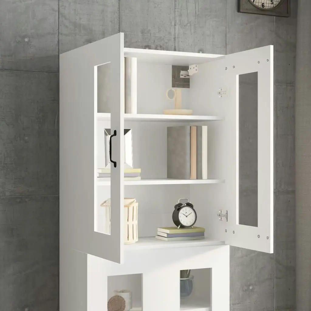 Hanging Wall Cabinet White 69.5x34x90 cm 812285