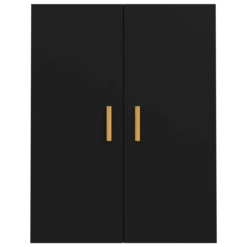 Hanging Wall Cabinet Black 69.5x34x90 cm 812259