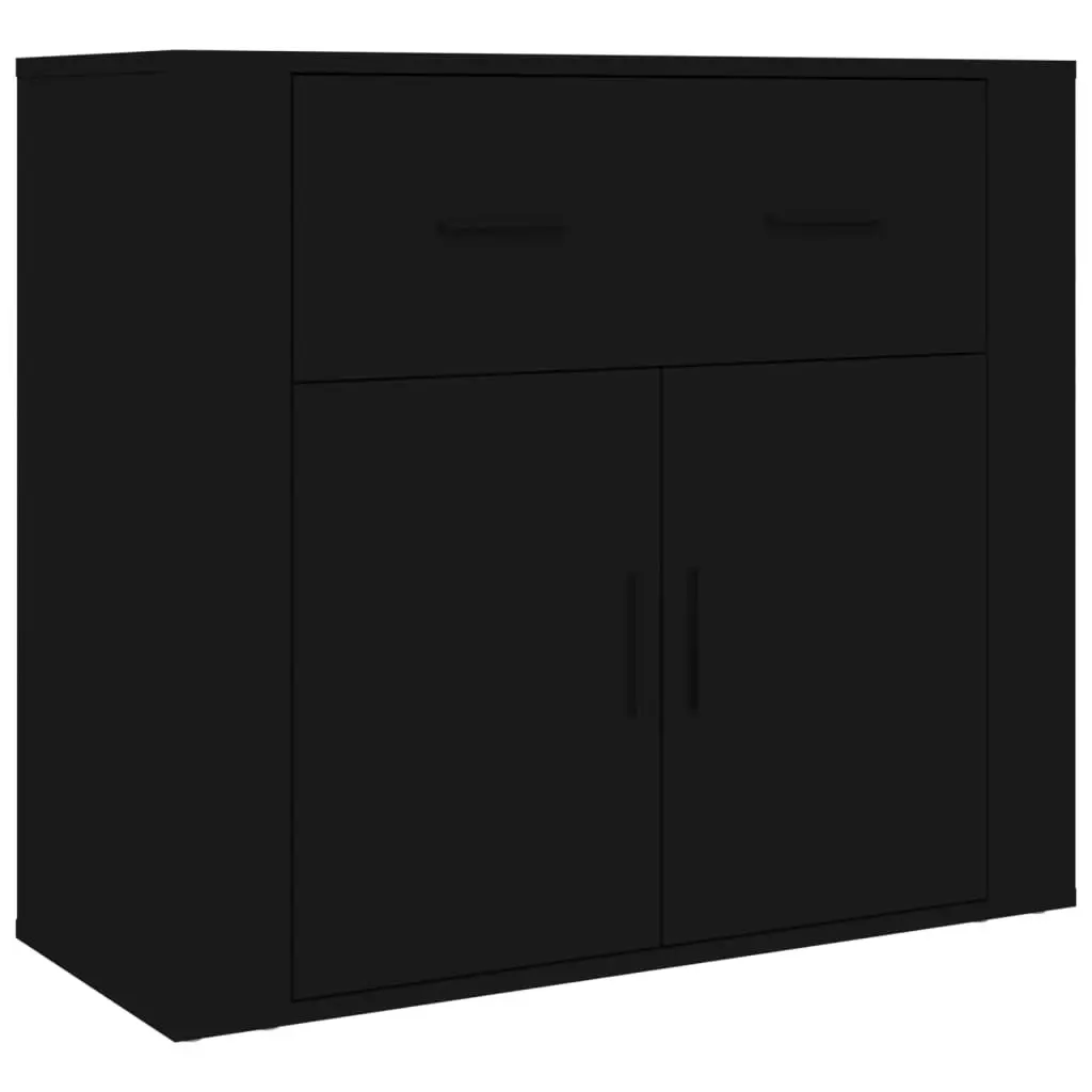 Highboard Black Engineered Wood 3185376