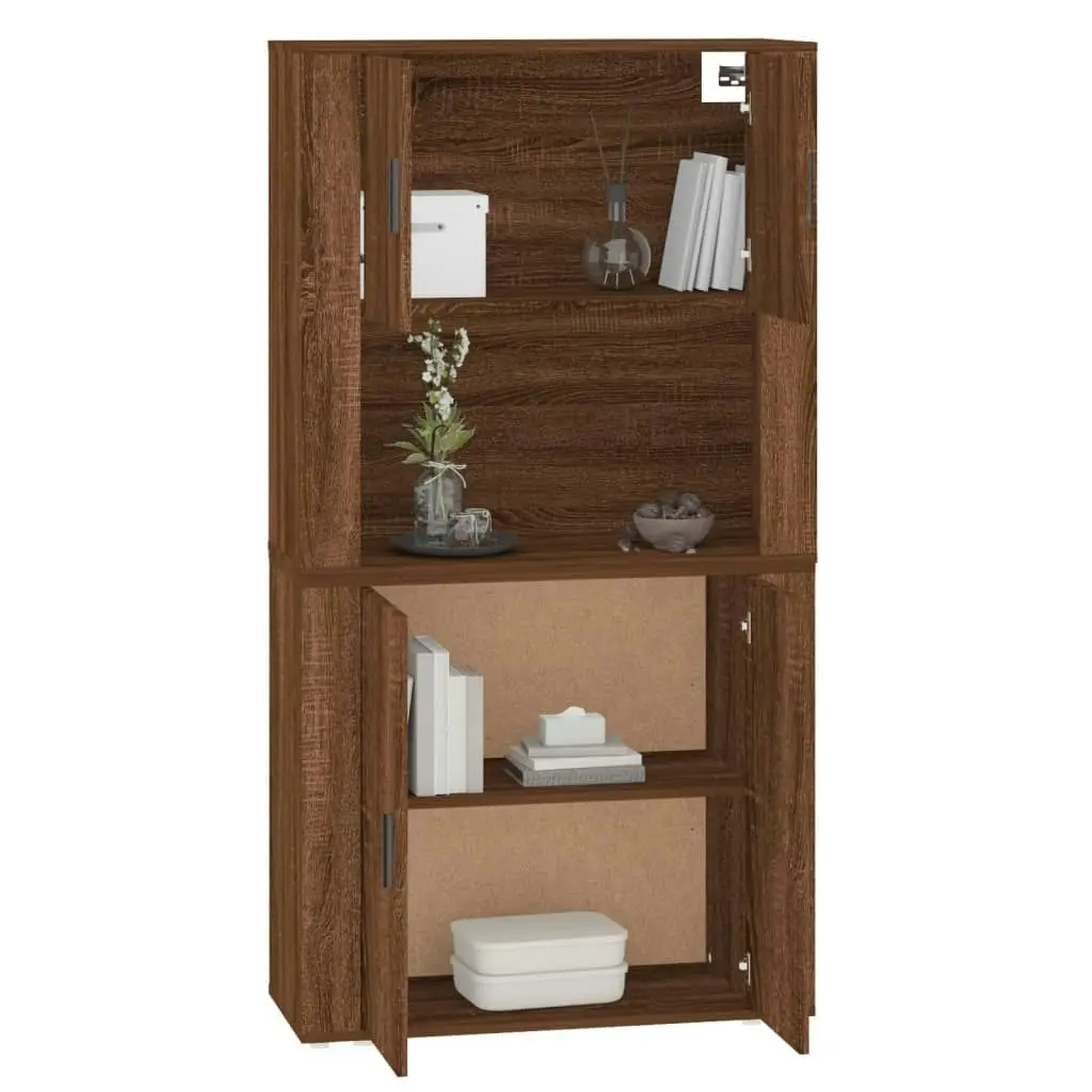 Highboard Brown Oak Engineered Wood 3185358