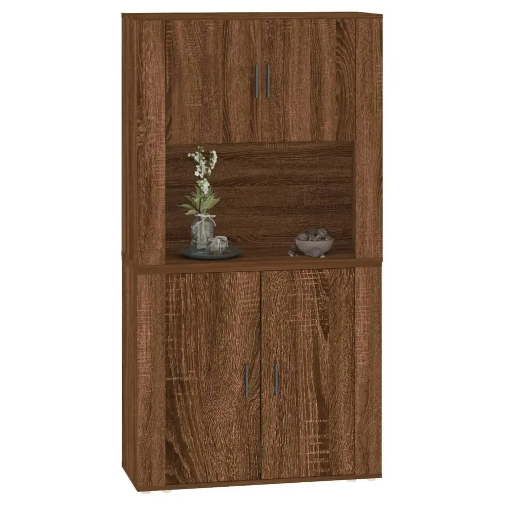 Highboard Brown Oak Engineered Wood 3185358