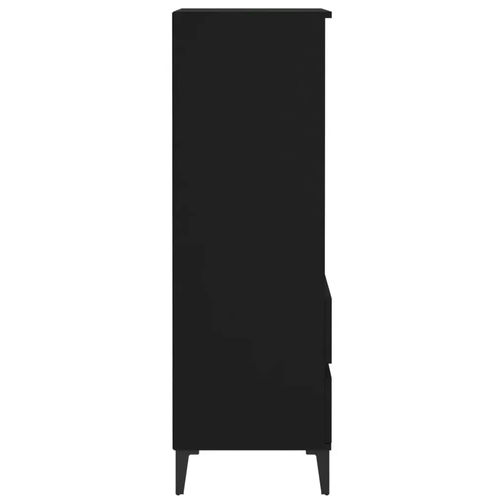 Highboard Black 40x36x110 cm Engineered Wood 821245