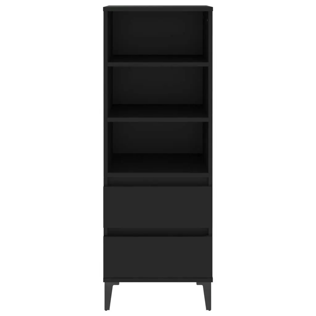 Highboard Black 40x36x110 cm Engineered Wood 821245