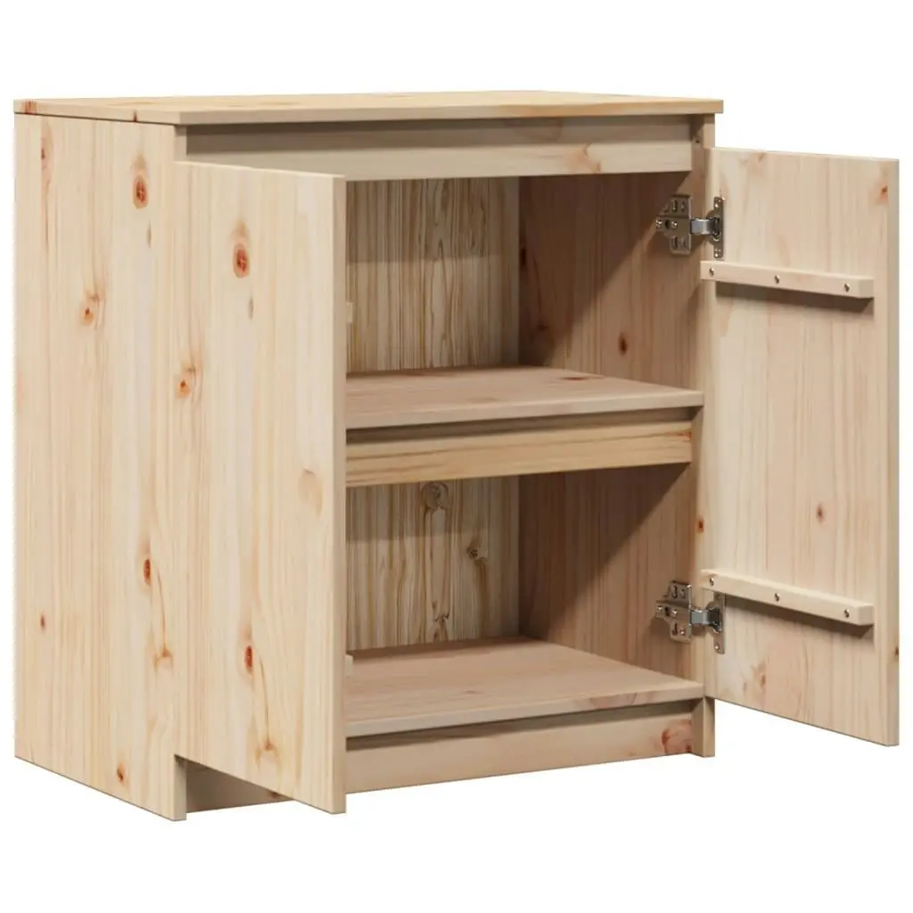 Side Cabinet 60x36x65 cm Solid Pinewood 808098