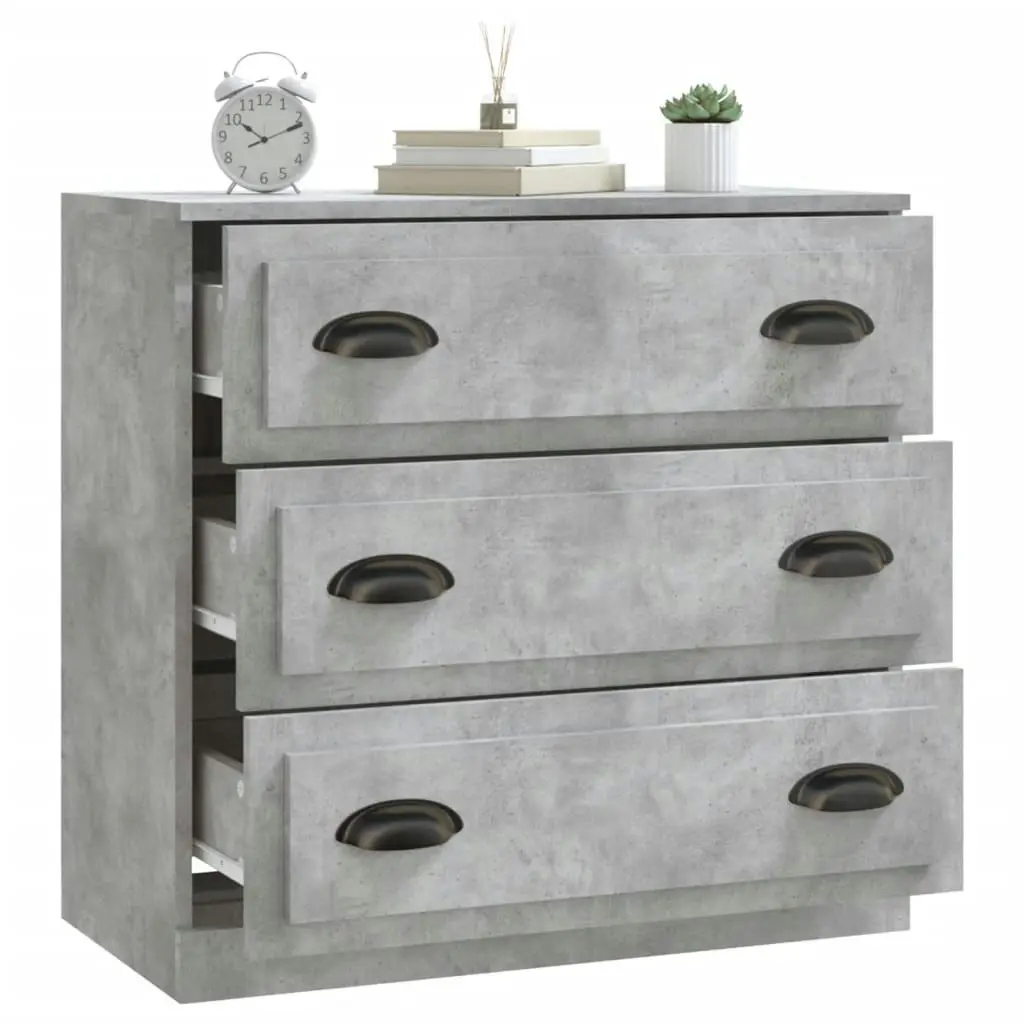 Sideboard Concrete Grey 70x35.5x67.5 cm Engineered Wood 816228