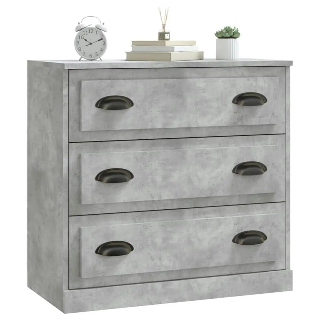 Sideboard Concrete Grey 70x35.5x67.5 cm Engineered Wood 816228