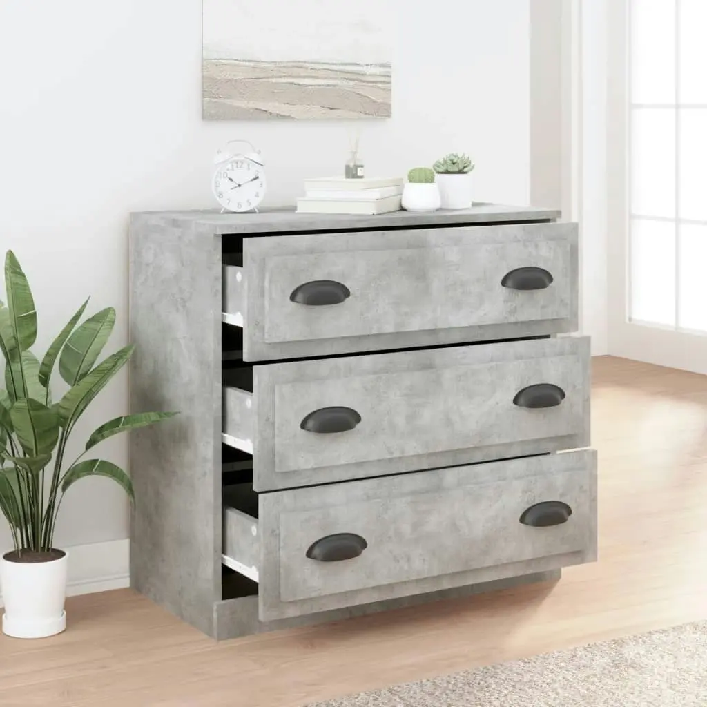 Sideboard Concrete Grey 70x35.5x67.5 cm Engineered Wood 816228