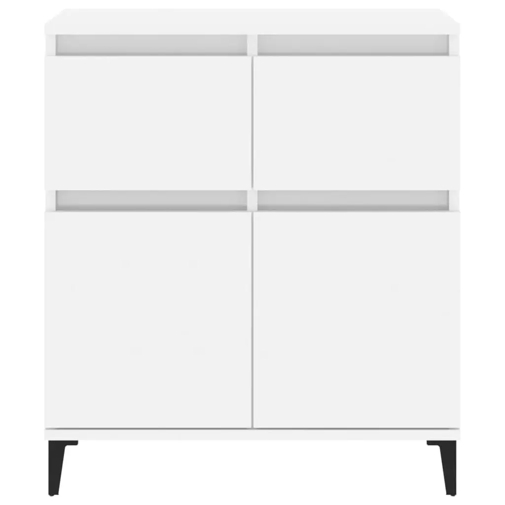 Sideboard High Gloss White 60x35x70 cm Engineered Wood 819686