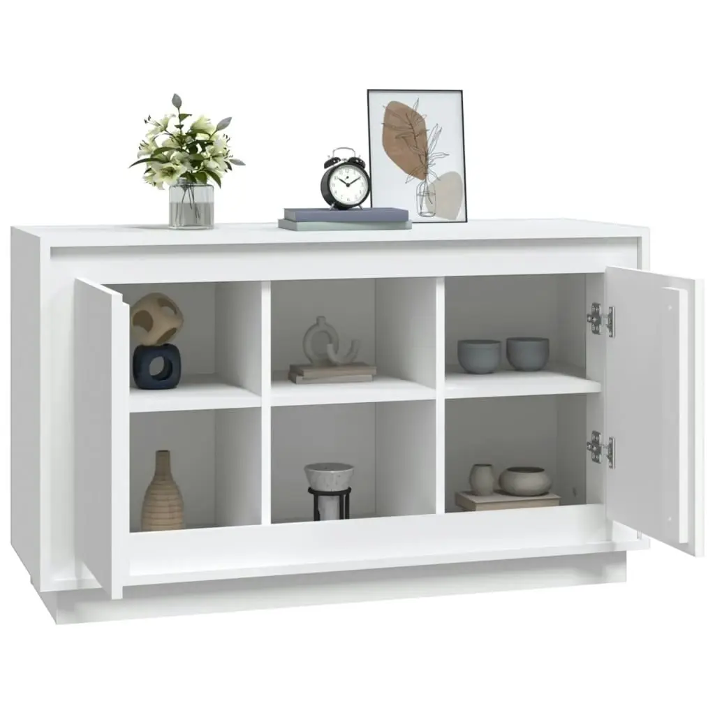 Sideboard White 102x35x60 cm Engineered Wood 831877