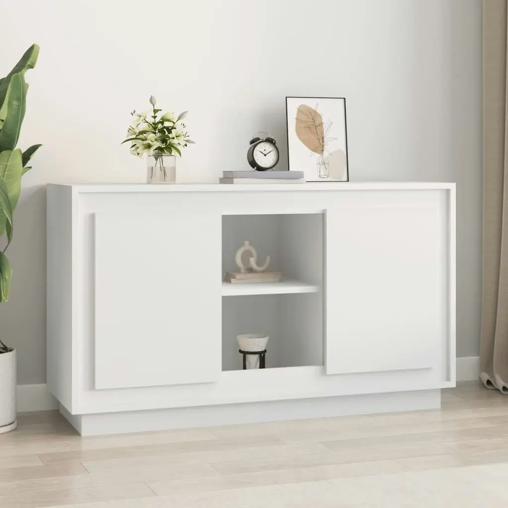 Sideboard White 102x35x60 cm Engineered Wood 831877