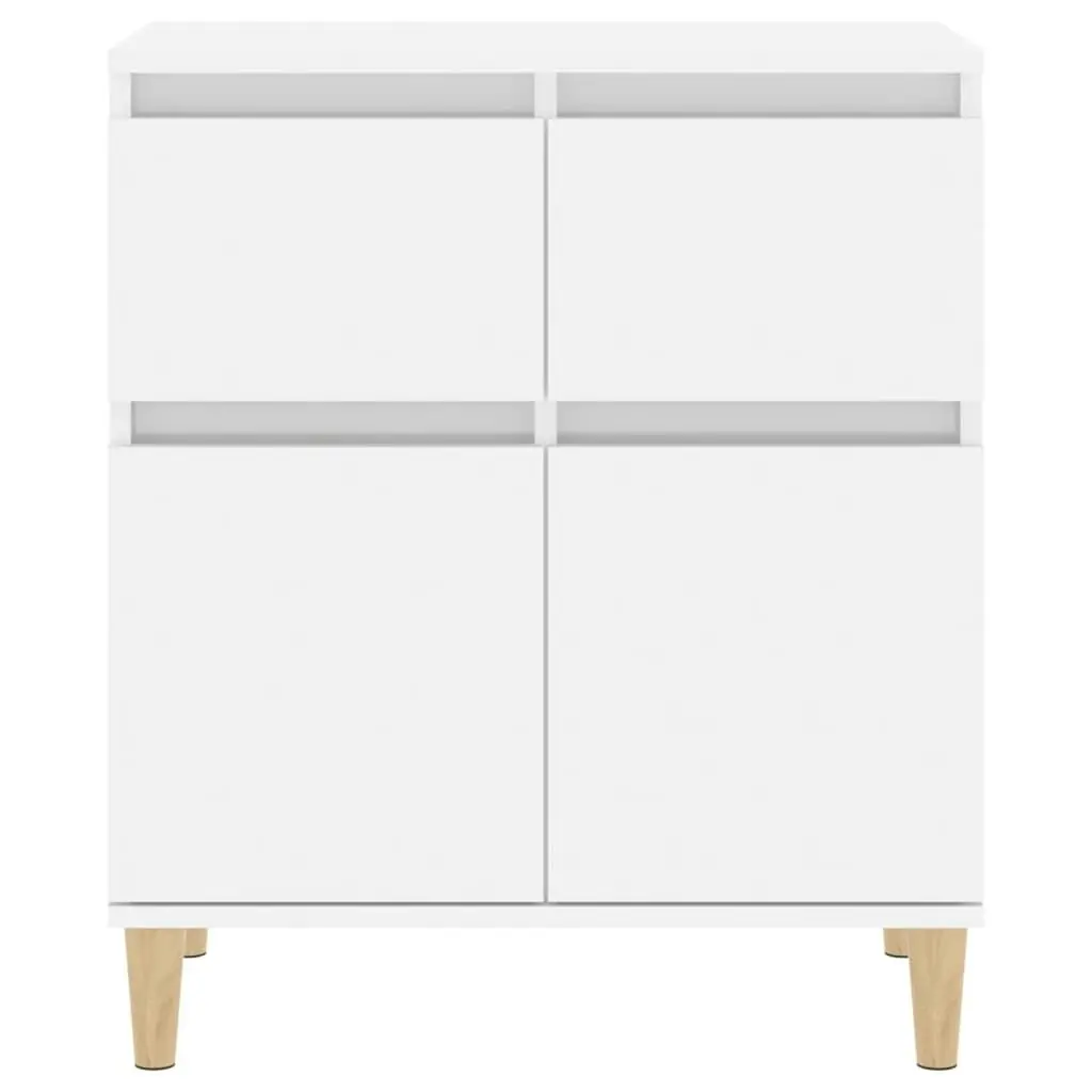 Sideboard High Gloss White 60x35x70 cm Engineered Wood 819678