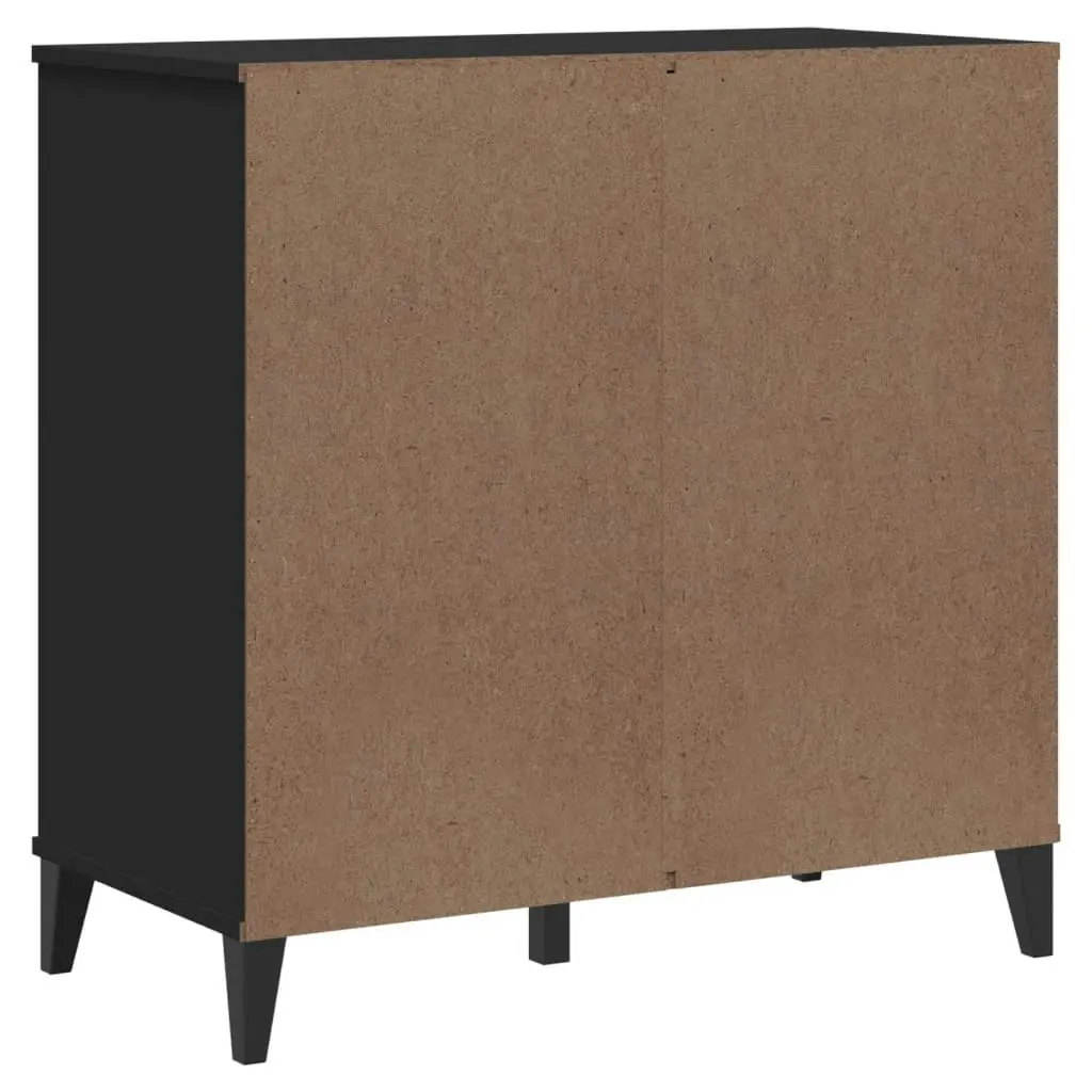 Sideboard VIKEN Black 80x40x80 cm Solid Wood Pine 374936